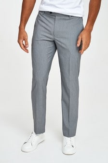 Light Grey Tailored Fit Stretch Formal Trousers (223644) | €6