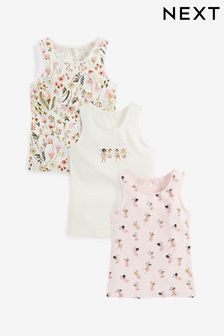 Pink/White Fairy Vests 3 Pack (1.5-16yrs) (223905) | $19 - $24