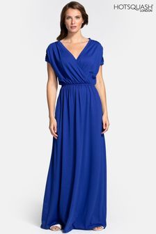 שמלת מקסי של HotSquash בצבע כחול (224242) | ‏508 ₪
