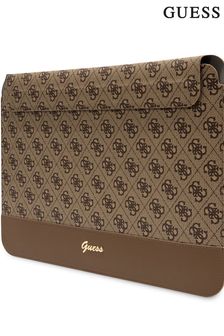 Guess 13"/14" Device Computer Sleeve Pu 4G Smooth Pu Stripe Brown Bag and Metal Logo Script (224541) | $129