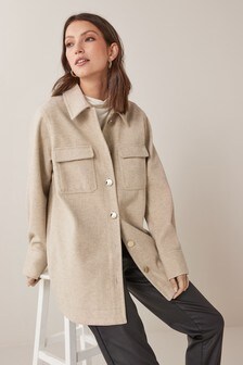 oatmeal shacket womens