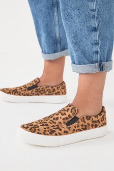Animal Print Extra Wide Fit Forever Comfort® Slip-On Trainers (226171) | 13 €