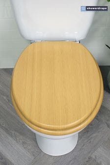 Showerdrape Brown Oxford Wooden Toilet Seat (226452) | €51