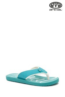 Tongs Animal Swish vertes avec logo