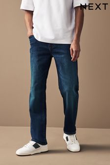 Mid Blue Straight Fit Motion Flex Stretch Jeans (228065) | $89