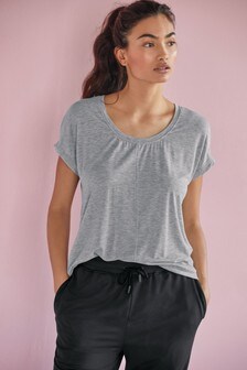 Haut de sport souple à manches courtes