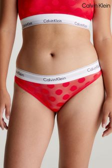 Calvin Klein Red Modern Cotton Bikini Briefs