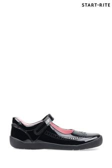 Start-Rite Spirit Black Patent Leather School Shoes - Unicorn (229053) | ₪ 224