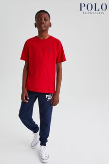 Czerwony - Chłopięca koszulka Polo Ralph Lauren z logo (229132) | 285 zł