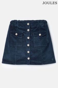 Joules Victoria Navy Blue Kness Length Corduroy Skirt (230206) | €15.50 - €17.50