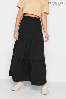 PixieGirl Petite Black Crepe Maxi Skirt (230303) | €47