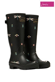 Joules Tall Printed Wellies With Adjustable Back Gusset (231834) | SGD 77