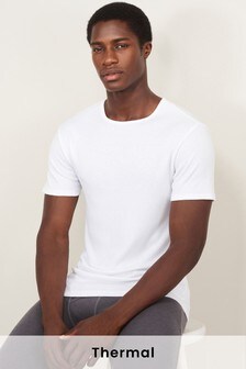 לבן - חולצה תרמית עם שרוול קצר (232186) | ‏48 ₪