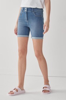 Blue Denim Shape Enhancer Shorts (232525) | ₪ 49