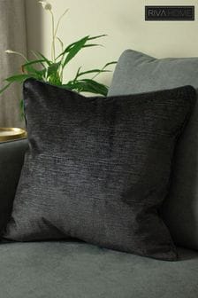Riva Paoletti Black Stella Embossed Polyester Filled Cushion (232649) | €24.50