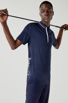 Marineblau - Lacoste Golf Polo-Shirt mit Kontraststreifen (232679) | 101 €