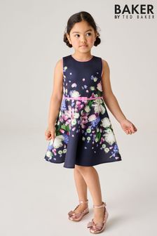 Baker by Ted Baker Navy Floral Scuba Dress (232751) | AED227 - AED269