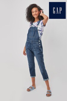 Salopette Gap en jean à délavage moyen