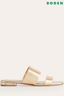 Boden Gold Two Strap Sandals (232947) | €51