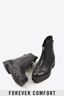 Bottes épaisses à zip sur le devant Forever Comfort®