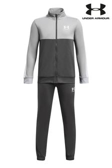 Under Armour Grey Youth Colourblock Knit Tracksuit (235326) | kr649