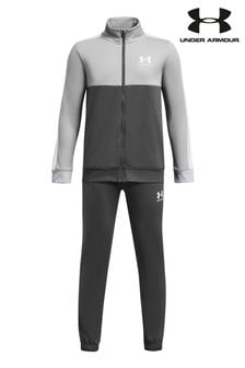 Under Armour Grey Youth Colourblock Knit Tracksuit (235326) | $94