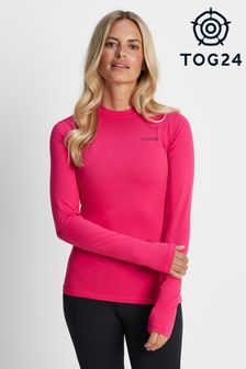 Tog 24 Light Pink Snowdon Thermal Zip Neck T-Shirt (236388) | €40