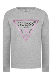 Girls Grey Logo Sweater (236585) | HK$298