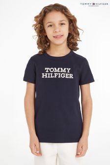 Синяя детская футболка с логотипом Tommy Hilfiger (236659) | €17 - €19