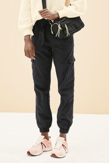 Utility Cuffed Twill Trousers