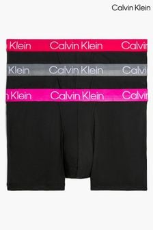 Czarny - Zestaw 3 par bokserek Calvin Klein Modern Structure (237406) | 140 zł