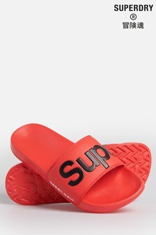 Superdry Red Classic Pool Sliders (237737) | ₪ 93