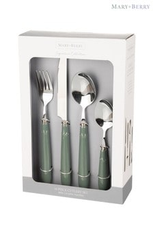 Mary Berry Set of 16 Green Signature Cutlery Set (237818) | €74