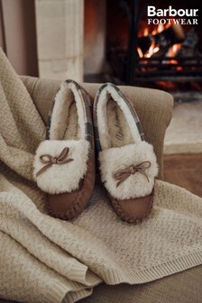 Barbour® Suede Darcie Moccasin Slippers