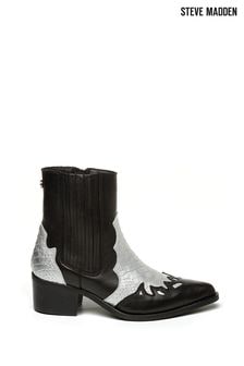 Steve Madden Selena Western Ankle Black Boots (240126) | 1,070 zł