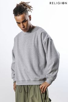 Religion Natural Relaxed Fit Soft Brushed Back Sweatshirt (240604) | $165