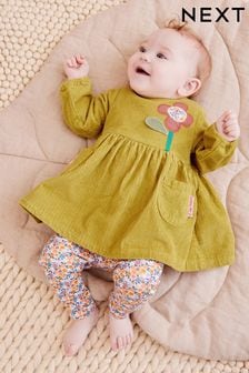 Green Flower Baby Top And Leggings 2 Piece Set (241300) | €10 - €11.50