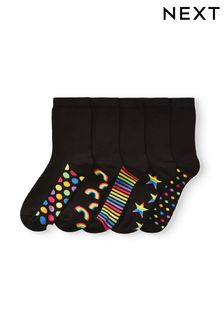 Rainbow Footbed Ankle Socks Five Pack (241772) | ₪ 33