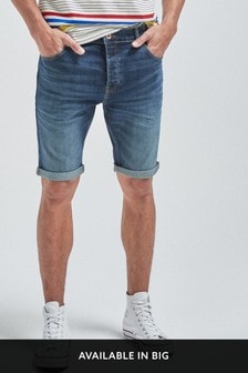 Dark Blue Skinny Fit Denim Shorts (241855) | 55 zł