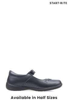 Start Rite Wish Navy Blue Leather Pretty School Shoes F & G Fit (242260) | €66