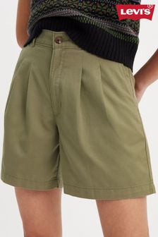 Levi's® Deep Lichen Green Pleated Tailored Shorts (242430) | kr714