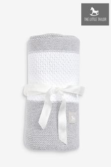 Grey Large Supersoft Textured Cotton-Knitted Blanket (242751) | €50