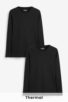 שחור - מארז 2 חולצות תרמיות עם שרוול ארוך (242779) | ‏108 ₪