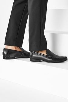 Black Leather Loafers (243304) | CA$121