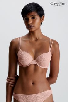 Rose - Calvin Klein Soutien-gorge demi-gorge en dentelle Marquisette transparent (243655) | €28