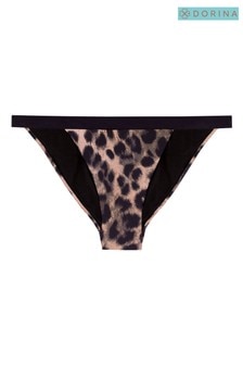 Bas de bikini DORINA imprimé léopard coupe tanga (243706) | €5