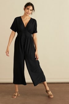 Black Maternity/Nursing Popper Jumpsuit (243809) | €39