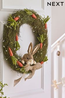Green Easter Bunny Wreath