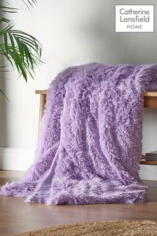 Catherine Lansfield Purple So Soft Cuddly Throw (245165) | AED139