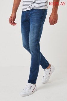 Dunkle Waschung - Replay Hyperflex Anbass Jeans in Slim Fit (245723) | 64 €